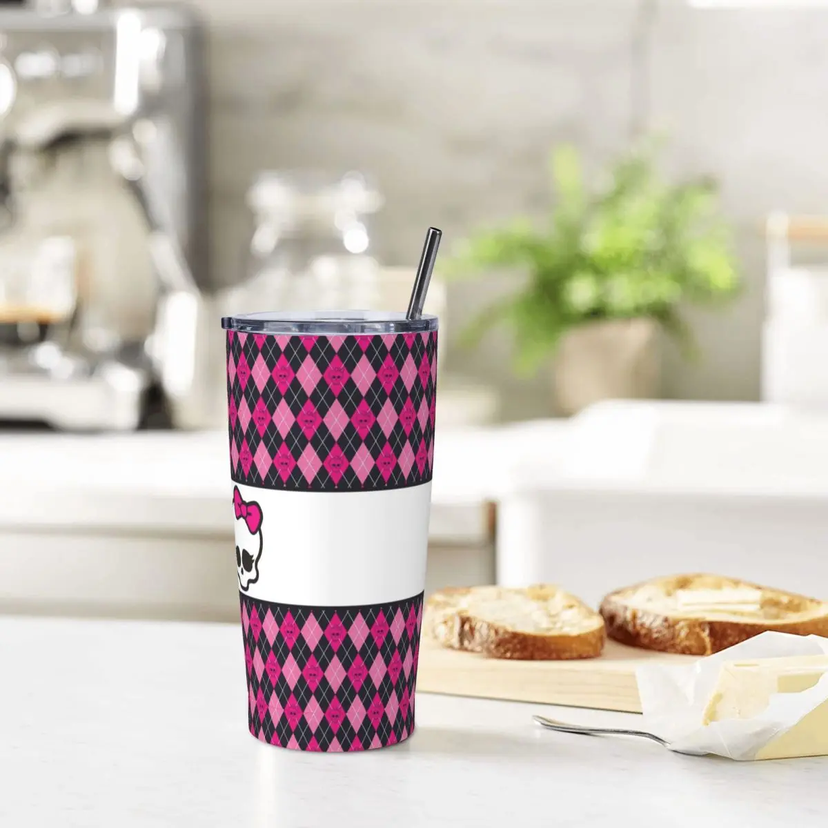 20 oz Tumbler Mug with Lid and Straw, Insulated Travel Coffee Mug