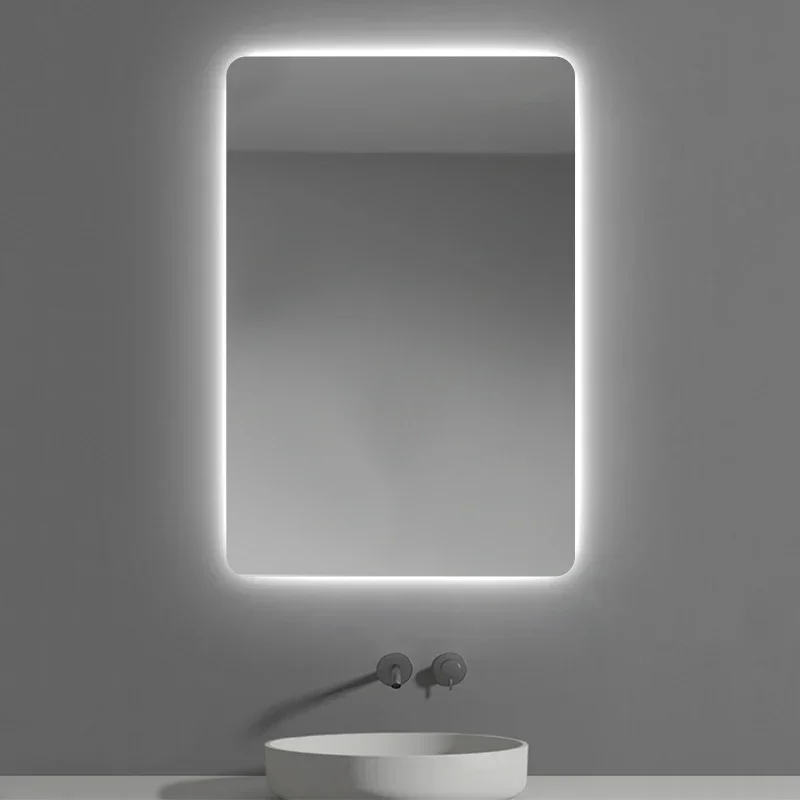 Smart Washroom Mirror Electric Battery Powered Design Bathroom Accessories Warm White Espejo Inteligente
