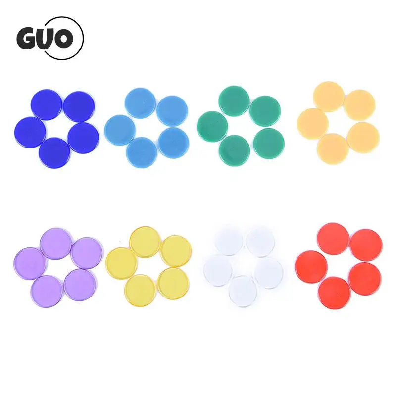 Bingo Game Poker Chips Multic Color Plastic 1.5cm Bingo Chip Markers For Fun Family Club Carnival 100pcs poker chips math bingo chips plastic game coins