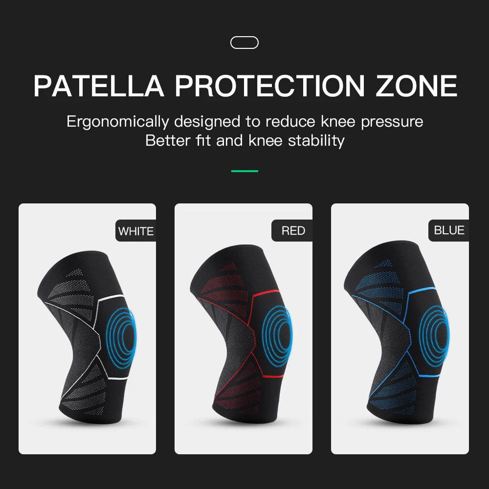 Outdoor Sports Men And Women Running Basketball Mountaineering Non-Slip Knitted Breathable Protective Knee Pads