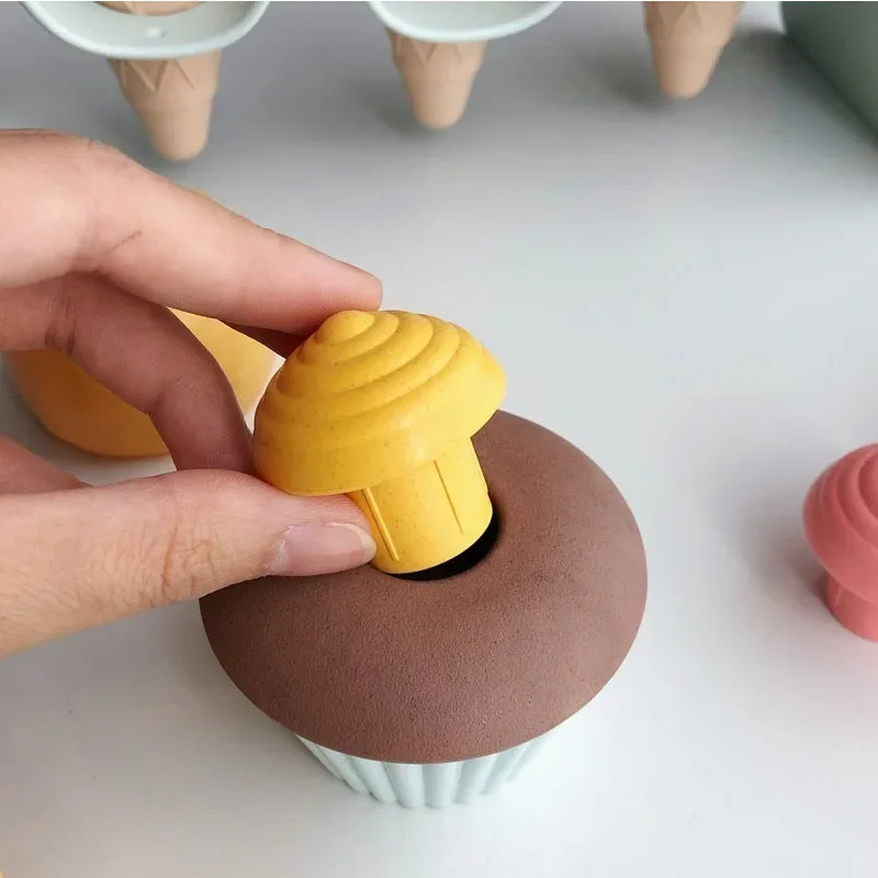 Kinder Pretend Spielen Spielzeug Weizen Stroh Material Eis Spielzeug Küche Graben Werkzeuge Umwelt Nordic Wind Im Freien Spielen