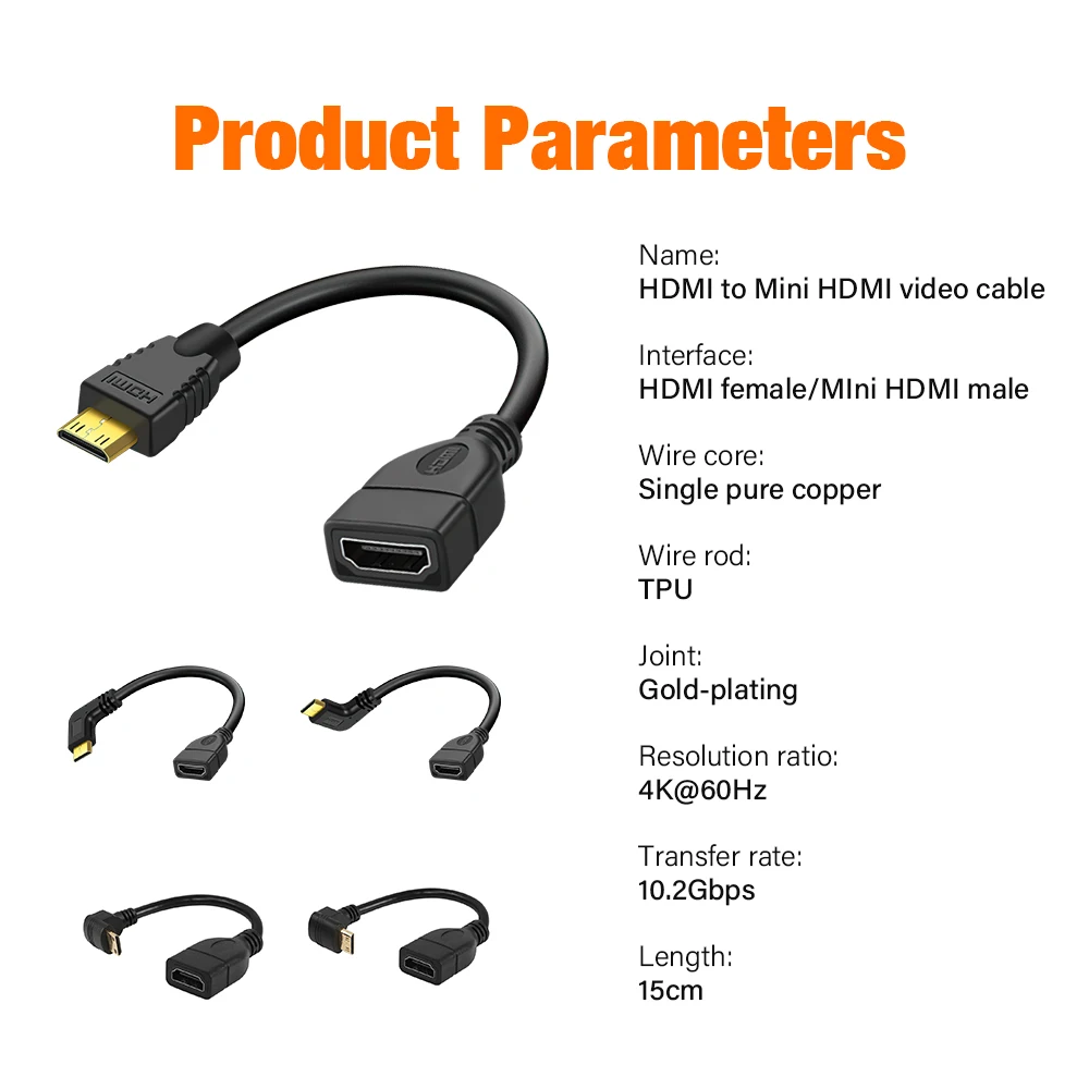 Mini HDMI to HDMI Extension Cable Gender Adapter 90 Degree Right Angle For TV Box/Stick Camera PS4 PS5 Xbox 4K 2K 60hz Converter hdmi adapter cable hdmi cable ps2 hdmi converter dp to hdmi adapter displayport to hdmi adapter hdtv adapter cable 4k converter cable hdmi adapter hdmi to vga converter wii to hdmi converter usb c to hdmi cable typec to hdmi cable hdmi to dvi adapter dp to dvi adapter cable usb adapter cable