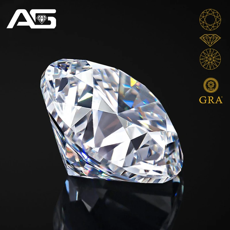 GRA 인증 모이사나이트 다이아몬드 루즈 스톤 0.5ct / 1.0ct 인증서가 있..