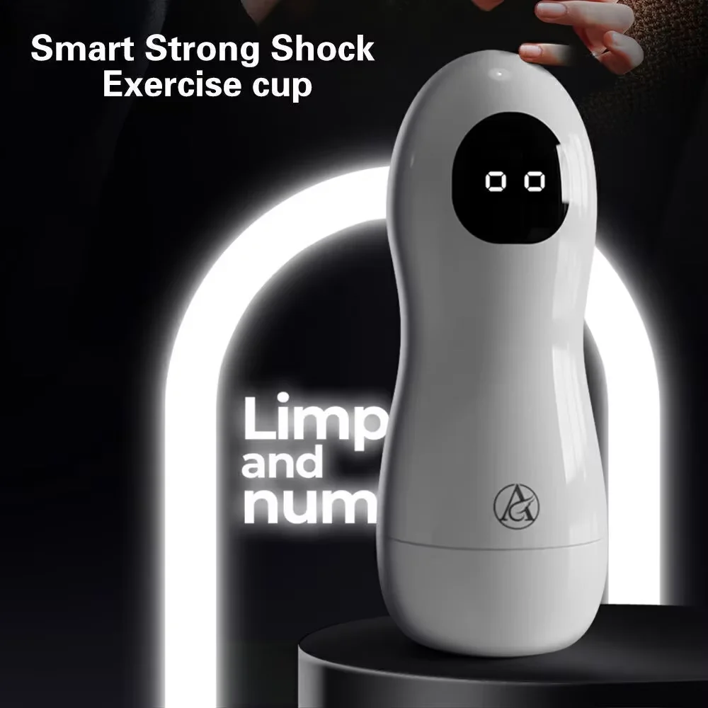 Male Masturbator Cup Vibration Automatic Blowjob Real Vagina Pocket Pussy Vibrating Bullet Penis Oral Adults Sex Toys For Men