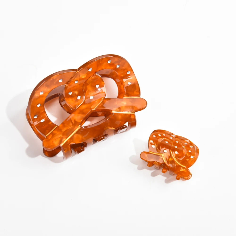 Retro Biscuit Hair Claw For Women Cute Creative Hair Clip Accessory_voghion.com
