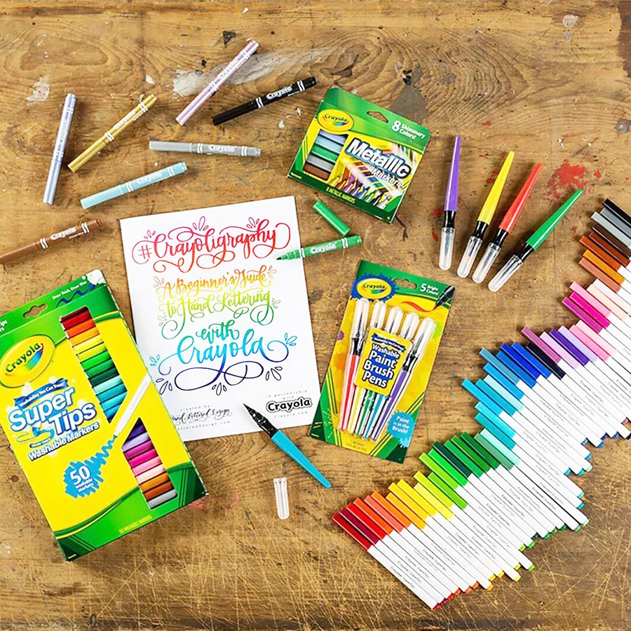 ROTULADOR CRAYOLA LAVABLE SUPER CAJA 12 Originales inkjet Envio Gratis