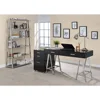 Computer Sit Stand Up Desk, Modern Look While Providing Reliable Stability ,Chrome 2-Drawer Writing Deskit Offers 6