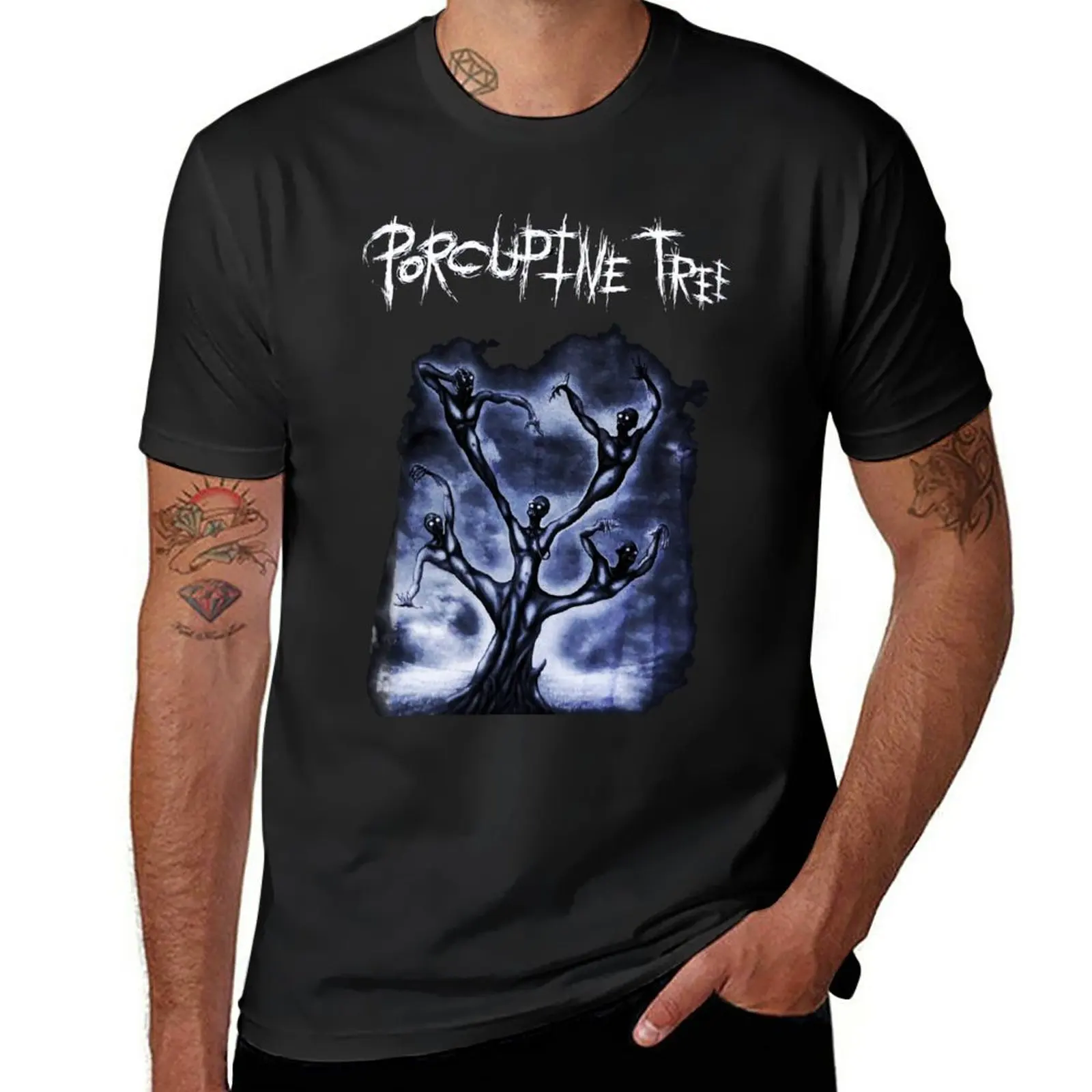 

Porcupine Tree music Rock and heavy metal logo Ecelna T-Shirt t shirt man black t shirt mens t shirts casual stylish