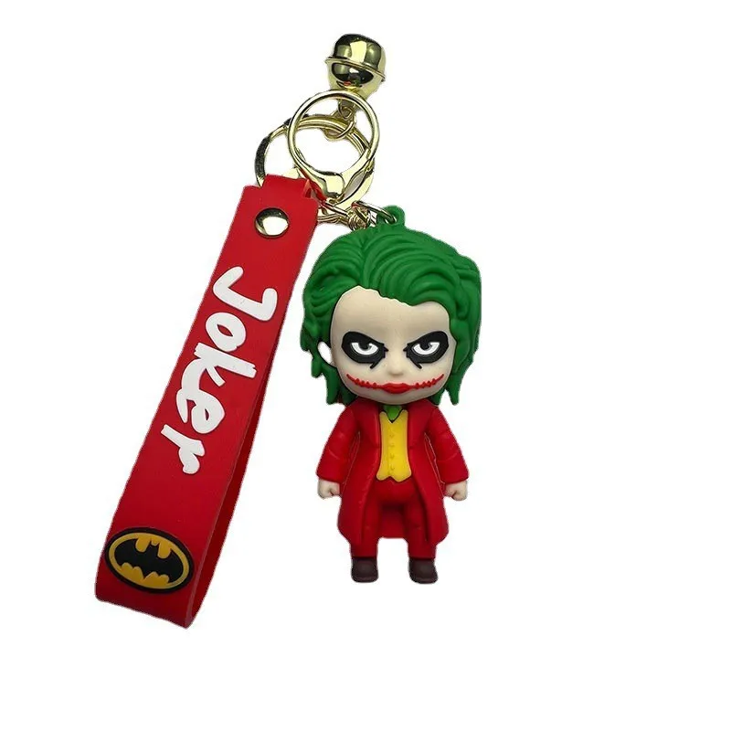 

Halloween Funny Cartoon Clown Male Bat Male Keychain Car Pendant Backpack Decoration with Couple Keyring Anime Car Accessories