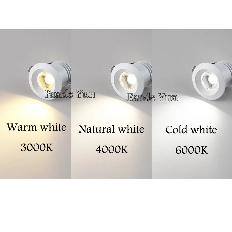 조광 가능한 LED 매립형 캐비닛 미니 스포트라이트, 다운라이트, 12V 쥬얼리 쇼, LED 드라이버 포함, 4000K 천장 조명 램프, 110V, 220V