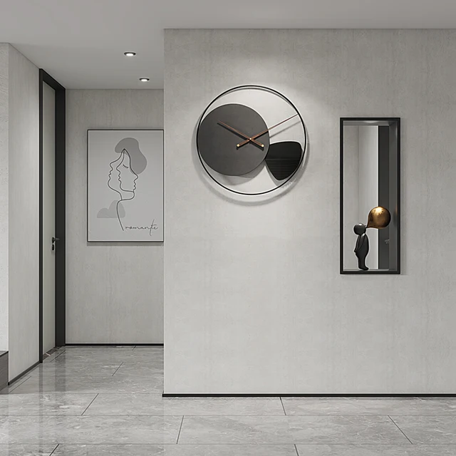 Aranyos, Nagy Formátumú Falóról Szokatlan Irodai Design Stílusos Falióra Klasszikus Modern Wandklokken Konyhai Dekoráció Hy50Wc - Image 3