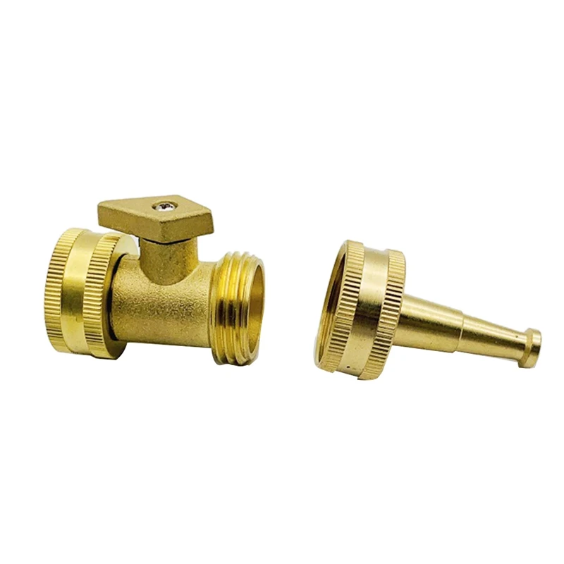 

Water Hose Nozzle Sprayer High Pressure Hose Nozzle With Shut Off Garden Hose Valve, Fit For 3/4In Garden Hose Thread 4 Pcs