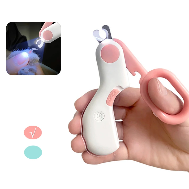 Professional Pet Nail Clipper LED Light Pet Nail Scissors Claw Grooming Scissors for Small Dogs Cats Dog Accessories pet nail clipper pet nail scissors