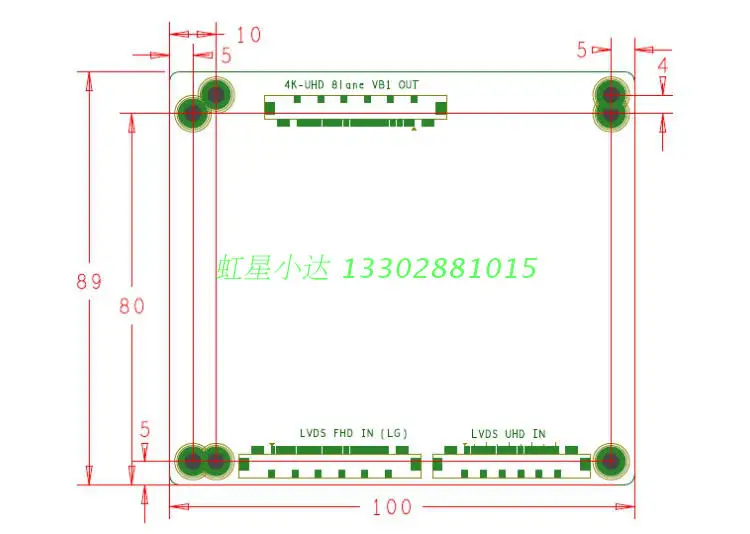 PS-6M38-A 4k placa de adaptador de tela