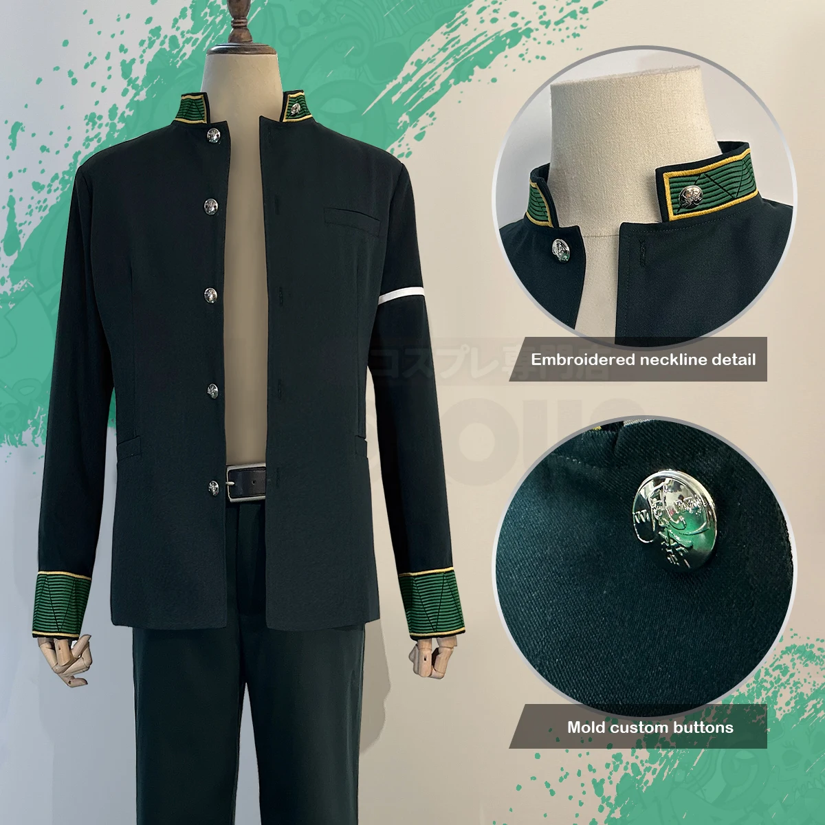 Holoun-kyotarsugishitaコスプレコスチュームウィッグ、ウィンド