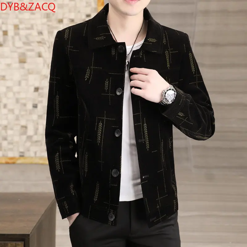 

DYB&ZACQ Men's Autumn and Winter Casual Coat Trend Jacket Handsome Youth Fashion To Wear A High Quality Jacket 3XL 4XL