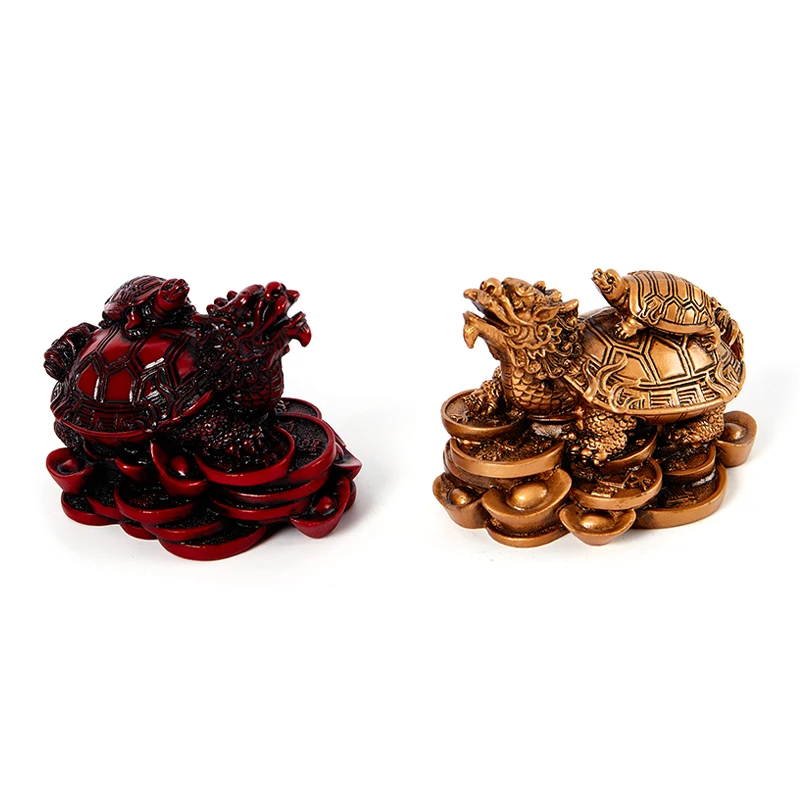 

Feng Shui Dragon Lucky Chinese Turtle Tortoise Craft Statue Fortune Ornaments