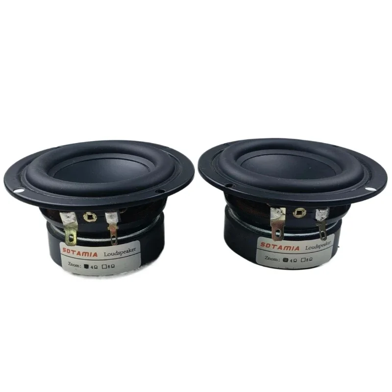 SOTAMIA 2Pcs 3 Inch Waterproof Speaker 4 Ohm 15W Midrange Woofer Bluetotoh Speaker Sound Music Mid Bass Power Loudspeaker