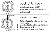 Zinc alloy indoor door lock, intelligent digital password key lock, bedroom, kitchen, bathroom, storage room, apartment - Image 4