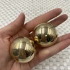 Relaxation Therapy A pair of yellow Pure copper Fitness tools Health Meditation Balls Hand finger Exercise Stress Relief Balls 1