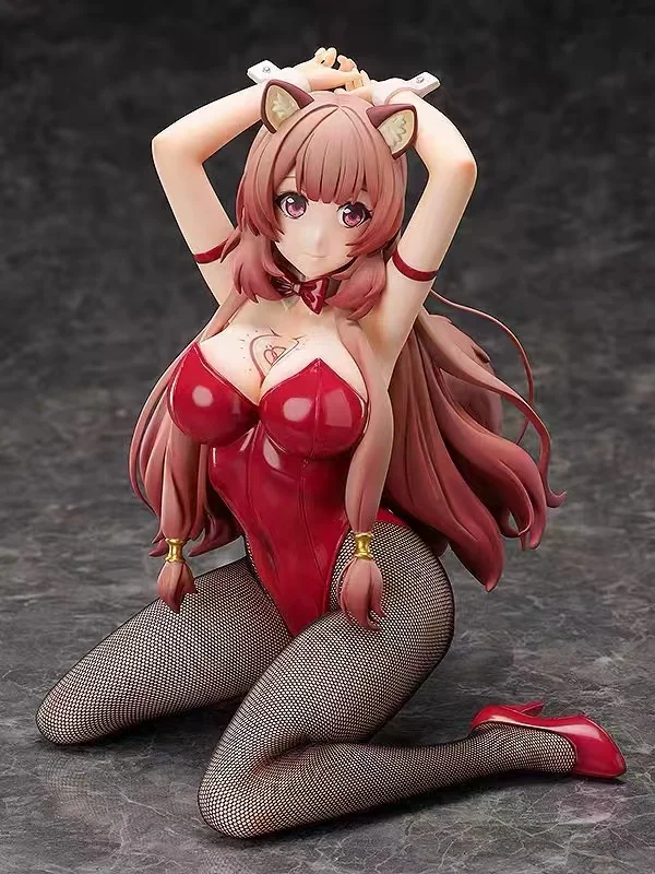 

100% Original: FREEing The Rising of Shield Heroes 25cm Lavtalia Bunny Girl PVC Hand Office Aberdeen Peripheral Model Toys
