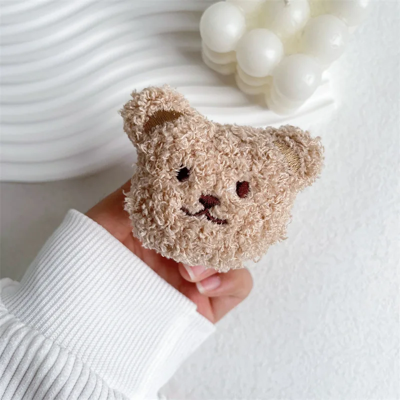 Adorable Fluffy Cartoon Plush Phone Holder and Grip Stand