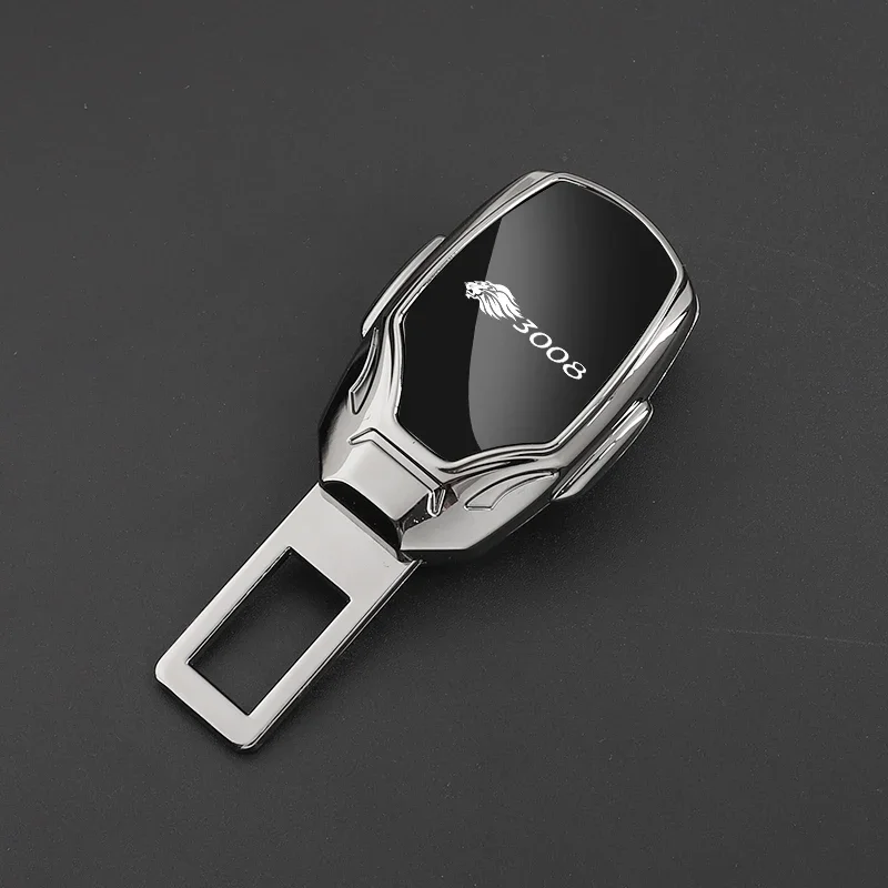 1pc Car Seat Belt Metal Jewelry Seat Belt Accessory Extender For Peugeot 3008
