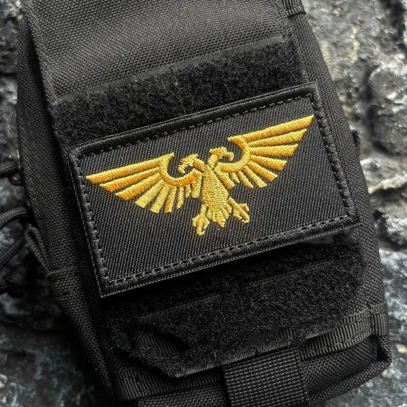 Top Gun Double Headed Eagle Ricamo Patch Pilot Tactical Badge Applique Fai Da Te Per Abbigliamento Zaino Giacca Decor Sticker