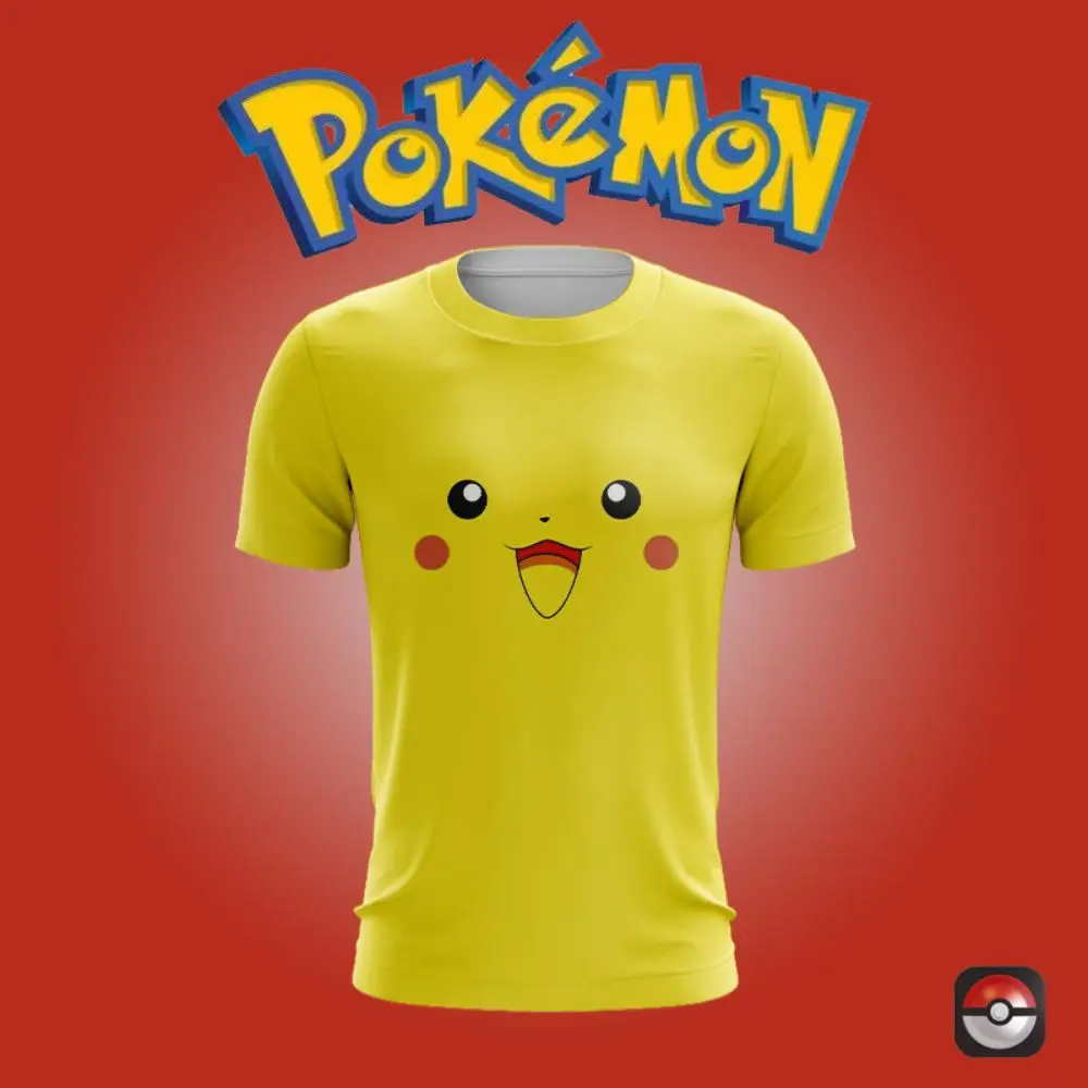 

T-shirts Cartoon Pokémon Shirt Men Clothes Oversized Pikachu Men's T-shirt High Quality Fashion Essentials Anime Y2k Tops Summer