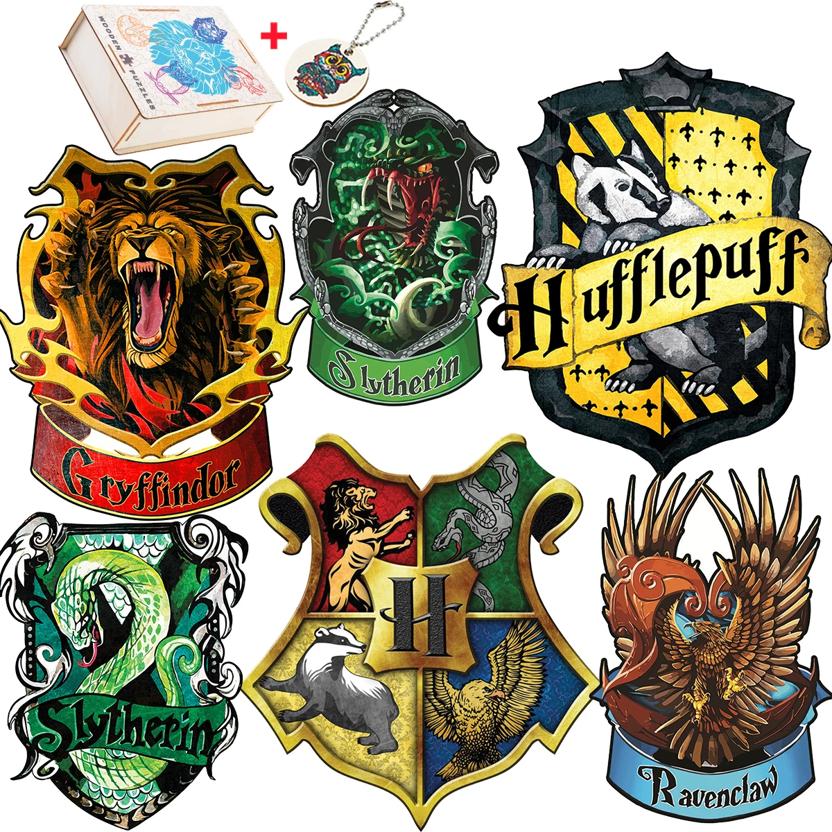 Fabulous Magic School Puzzle In Legno Affascinanti Giocattoli Montessori Per Bambini Adulti Forma Elegante Magic School Board Set Toy