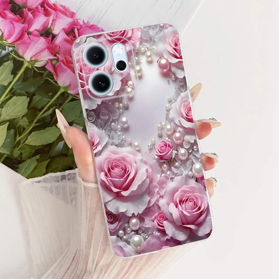 Colorful Flowers Painted Soft Slim Phone Case Cover