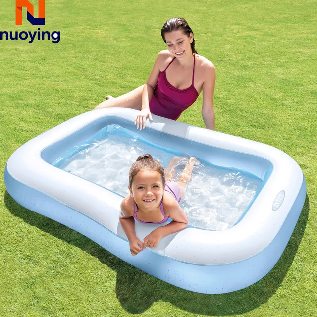 Piscine de luxe pour bébé, baignoire gonflable, piscine à sable, piscine à balles, piscine gonflable rectangulaire 166x100x25 cm 1