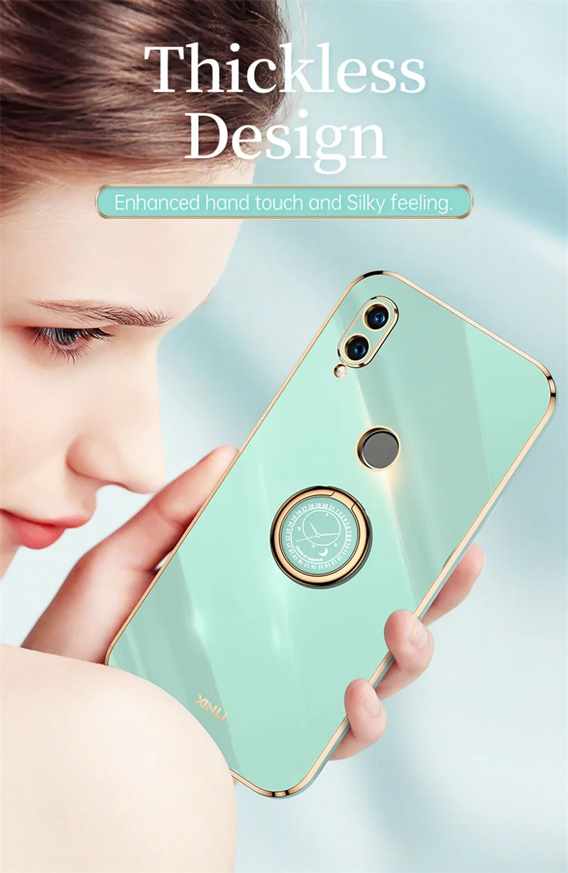 6D Plating Shockproof Silicone TPU Soft Back Cover