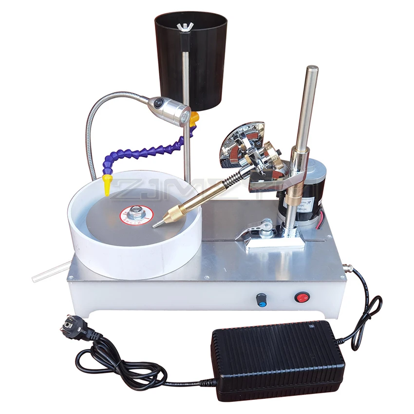 2800RPM Gemstone Grinding Faceting Machine Faceted Jewelry Polishing Machine Polisher Flat Grinder Lapidary Machine 120W 2