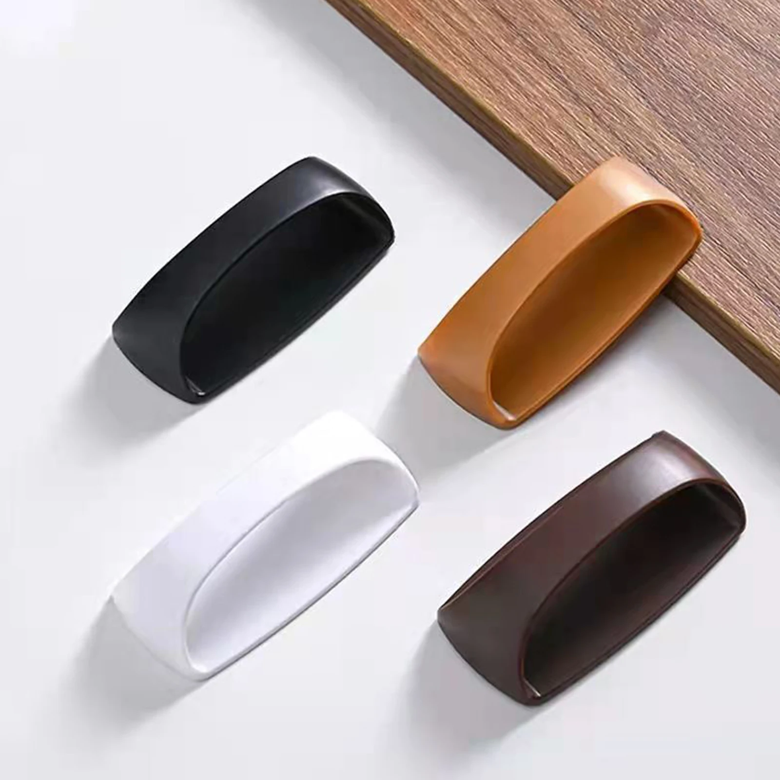 Punch-free Self Adhesive Kitchen Cabinet Furniture Hardware Door Knob Wardrobe Door Handle Drawer Handles