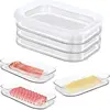Meat Container for Fridge Bacon Lunch Meat Container for Refrigerator Meal Prep Containers Stackable Food Storage Boxes with Lid 5