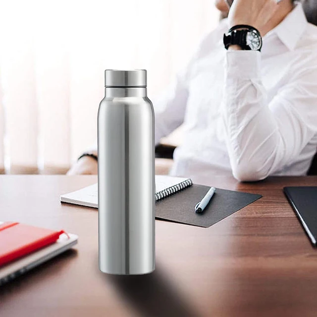 650ml/1000ml stainless steel metal water bottle outdoor sports water bottle metal cold water bottle reusable leakproof 6