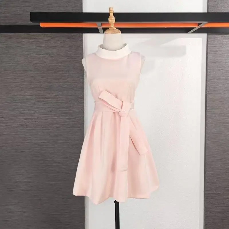 chinese dress ladies Light Pink Bodycon Lace Up Ruched Puff Sleeve Backless Mini Dress – Dazey  Hill main image 1