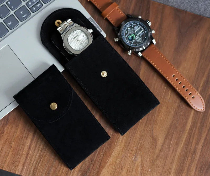 Travel Watch Organizer | Premium Embers Travel Watch Bag in Blue, Green, Gray, and Blac... - SKU TWB01558 - UGI Packaging