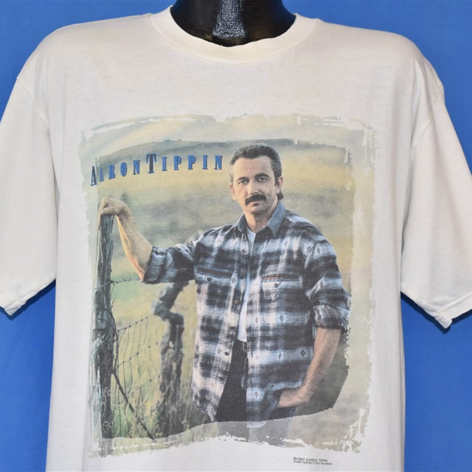 Maglietta Degli Anni '90 Aaron Tippin Country Music 1997 Best Hits Album Extra Large