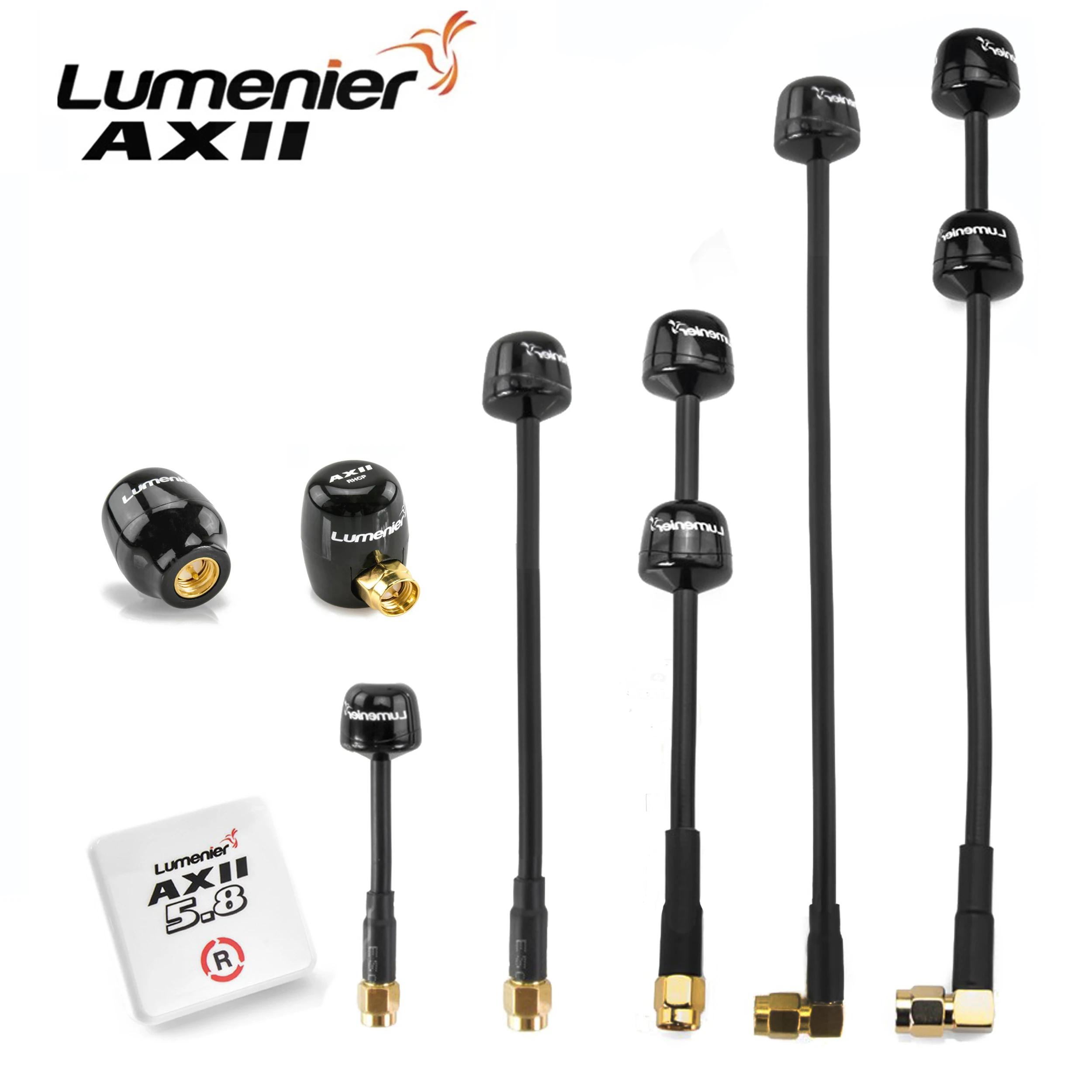 Lumenier AXII 2,2 dBi antena FPV, antena lurus sudut