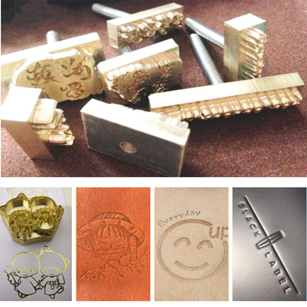 Timbro In Pelle Personalizzato, In Ottone, Strumento Di Stampa - Foto 2