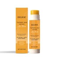 Baume à lèvres au curcuma et au citron Eelhoe, hydrate, éclaircit et adoucit la peau des lèvres, hydratation quotidienne et élimination des peaux mortes, soin des lèvres, nouveauté 2