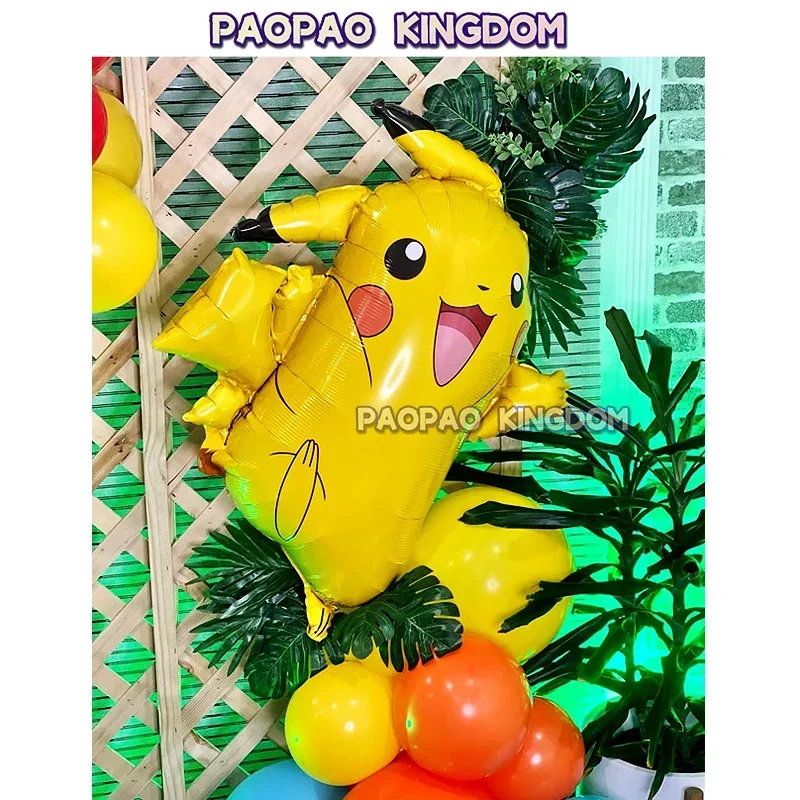 Pokemon balloon Pikachu Squirtle Bulbasaur Pikachu figura umana palloncino in alluminio decorazione forniture regalo festa di compleanno per bambini