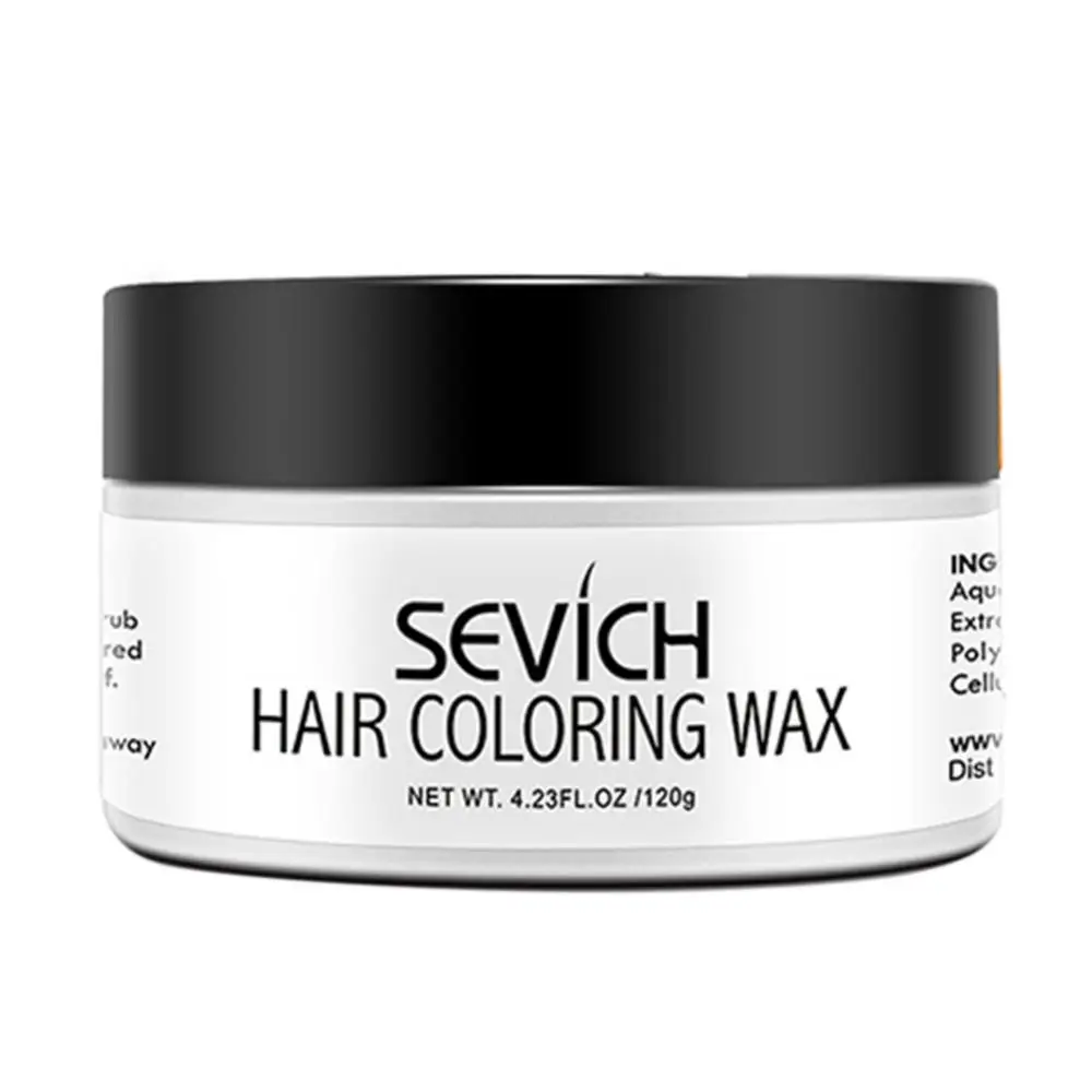 

100g Temporary Hair Color Wax Men DIY Hairstyle Mud Molding Paste Dye Cream Gel Coloring Mud Cream Hair Coloring Styling