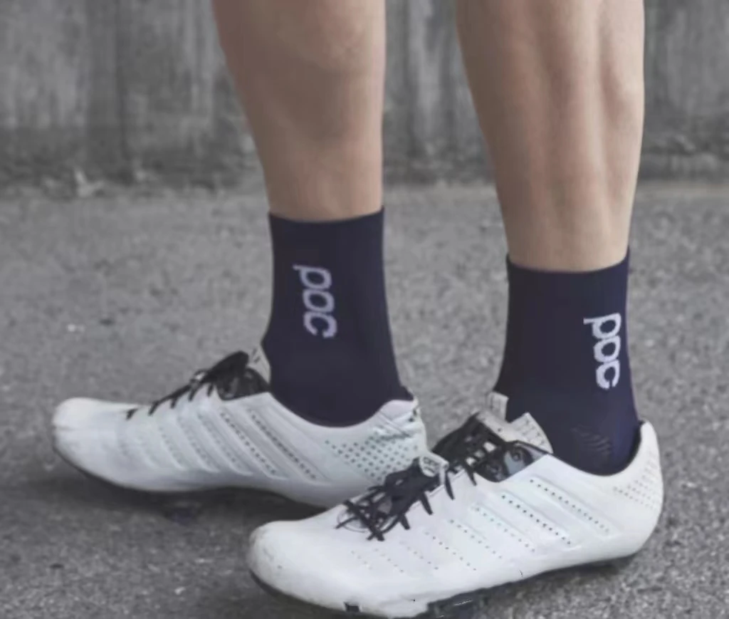 POC Speed Dry Road Cycling Outdoor Socks Black and White Highway Cycling Outdoor Socks Black and White cycling socks
