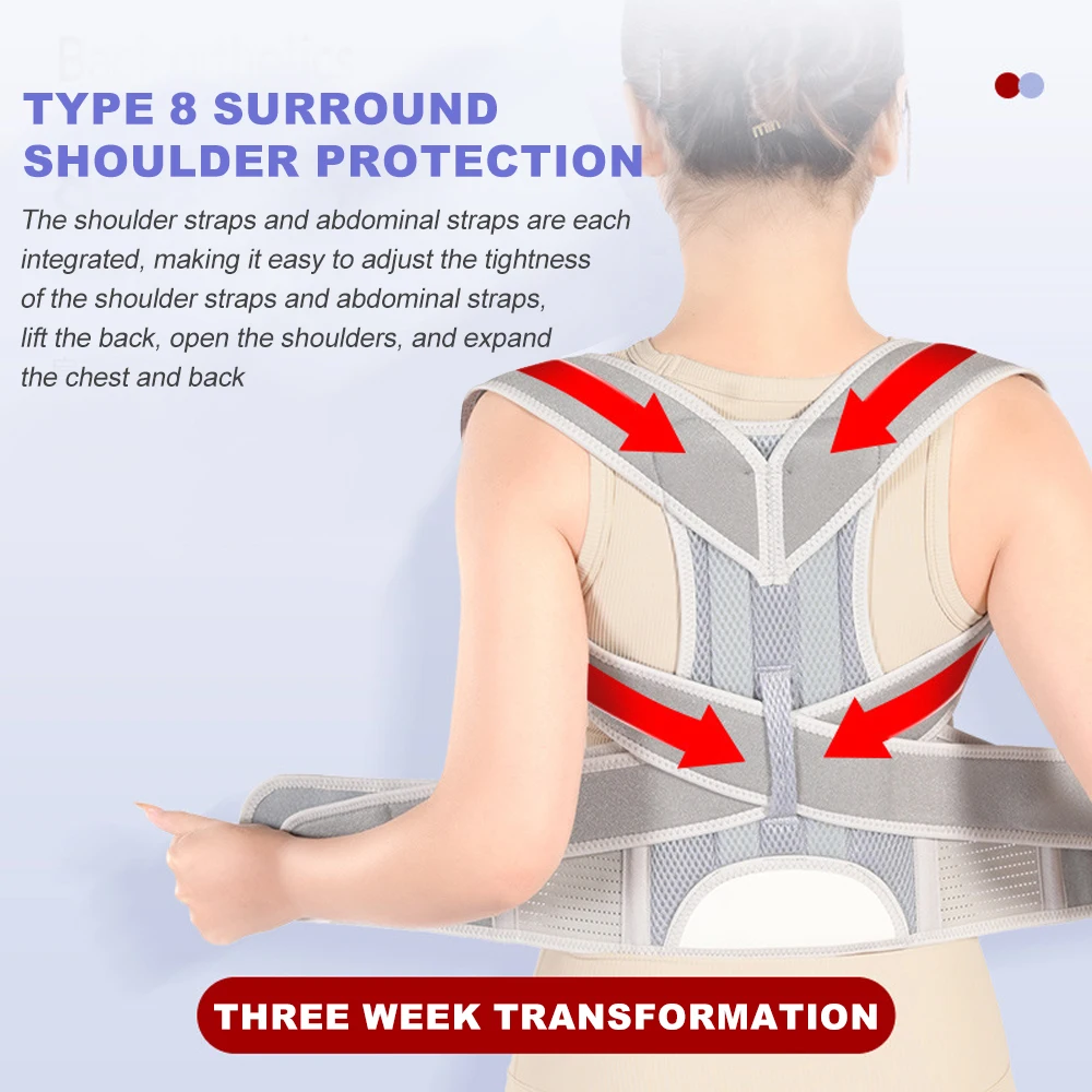 Posture Corrector for Women, Chest Brace, Adjustable Back Support