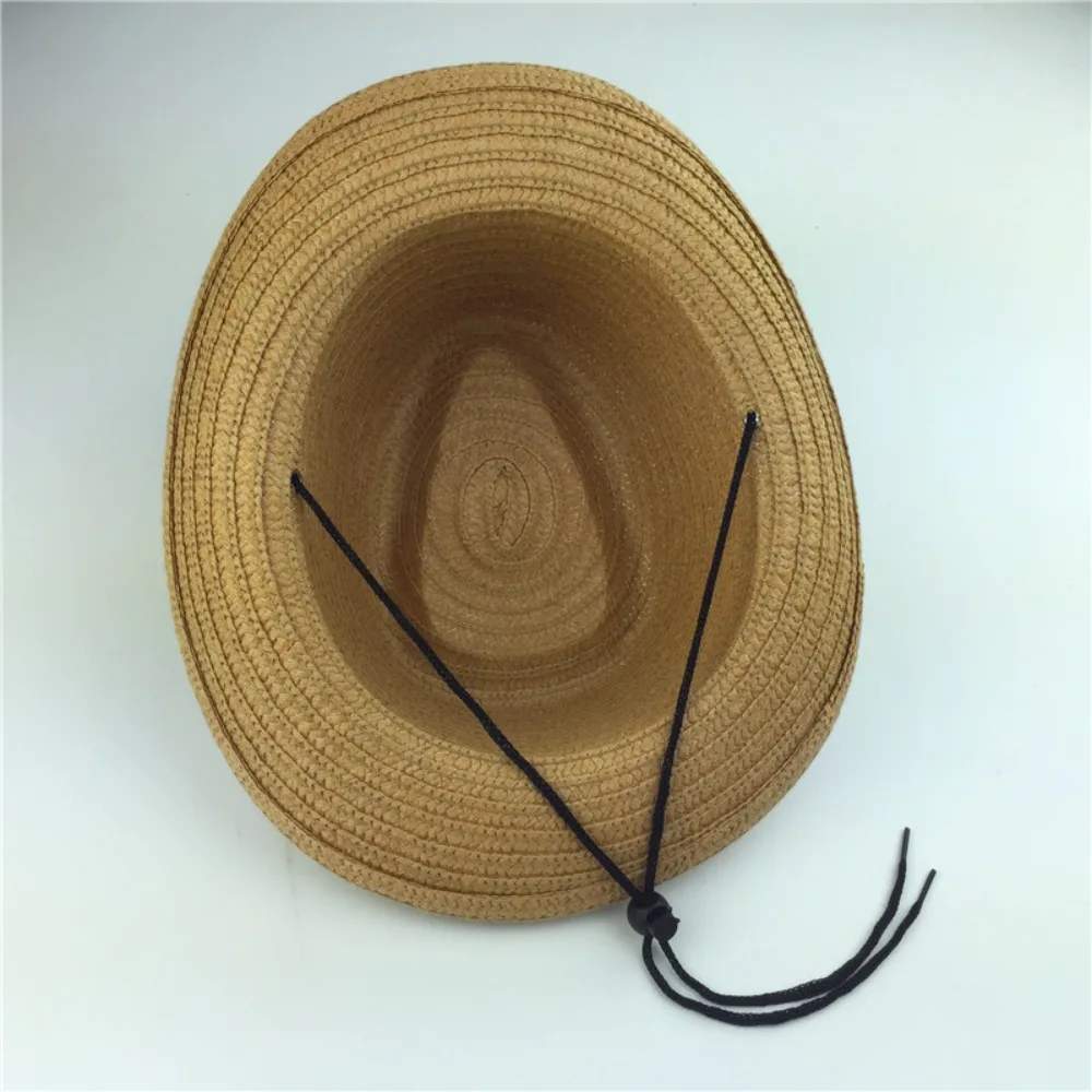 Straw Sun Cap for Kids Summer Cowboy Hat