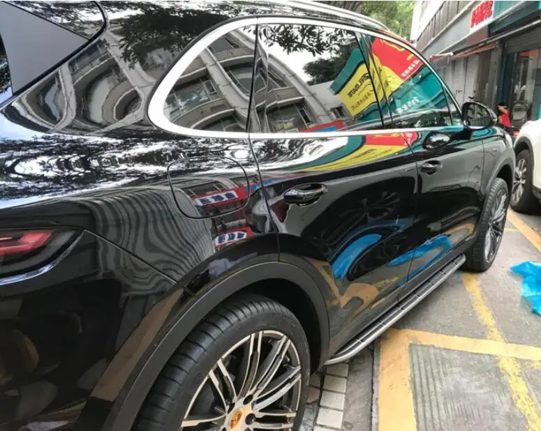 

High Quality Pedal Running Board Side Step Bar Door Fixed Nerf For Porsche Cayenne 2011-2017/2018-2023