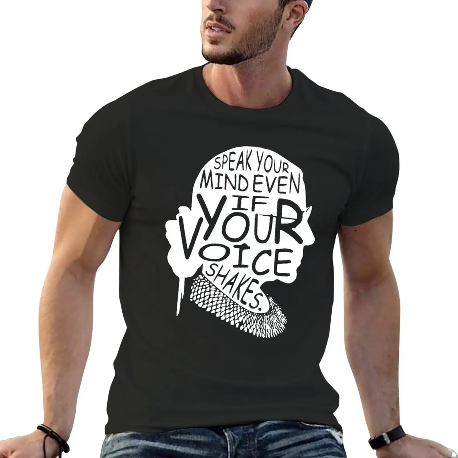 

Ruth Bader Speak Your Mind Even If Your Voice Shakes T-Shirt quick drying shirts graphic tees cute tops funny t shirts for men